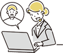 電話サポートのイラスト